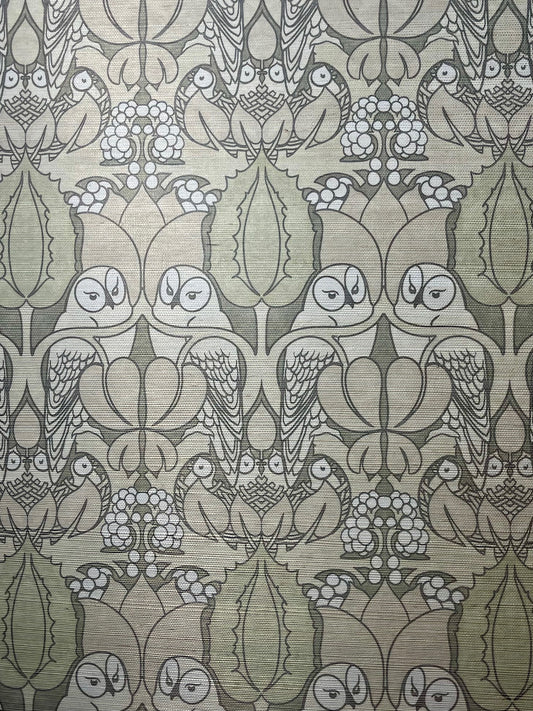Natural Owl Grasscloth