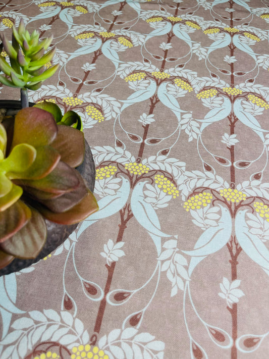 Rowan Tree Fabric - Aqua