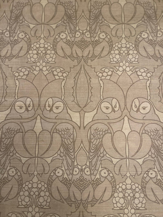 Natural Owl Grasscloth