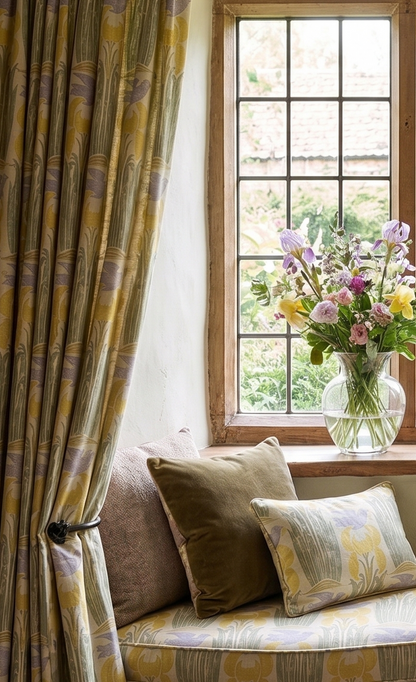 The Merle Fabric - Yellow & Blue