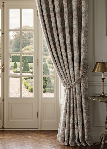 Donegal Fabric - Vellum on Taupe