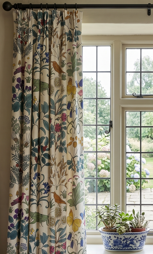 Apothecary's Garden Fabric - Chalk White