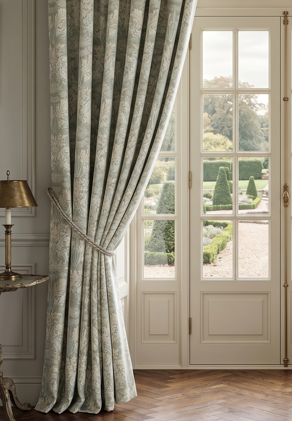Donegal Fabric - Chalk & Ecru