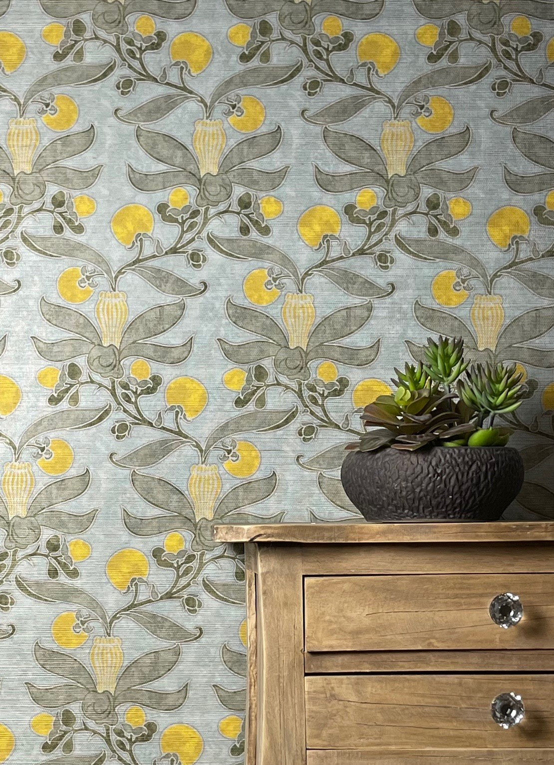 Passion Flower Grasscloth