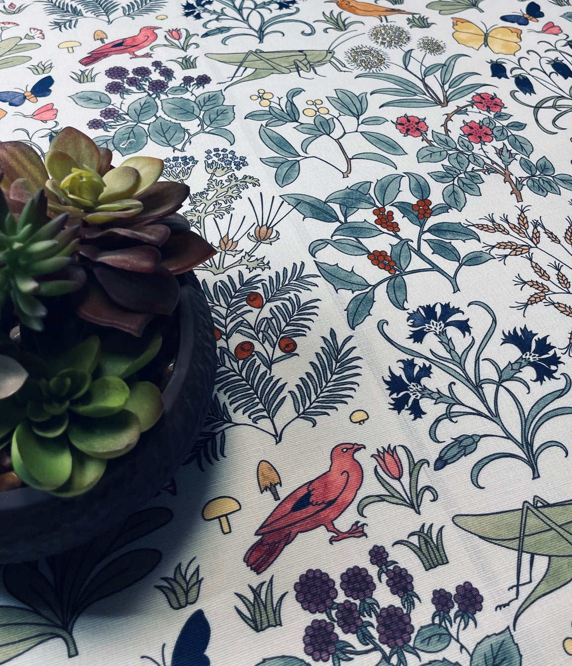 Apothecary's Garden Fabric - Blue Skies