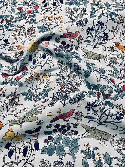 Apothecary's Garden Fabric - Blue Skies