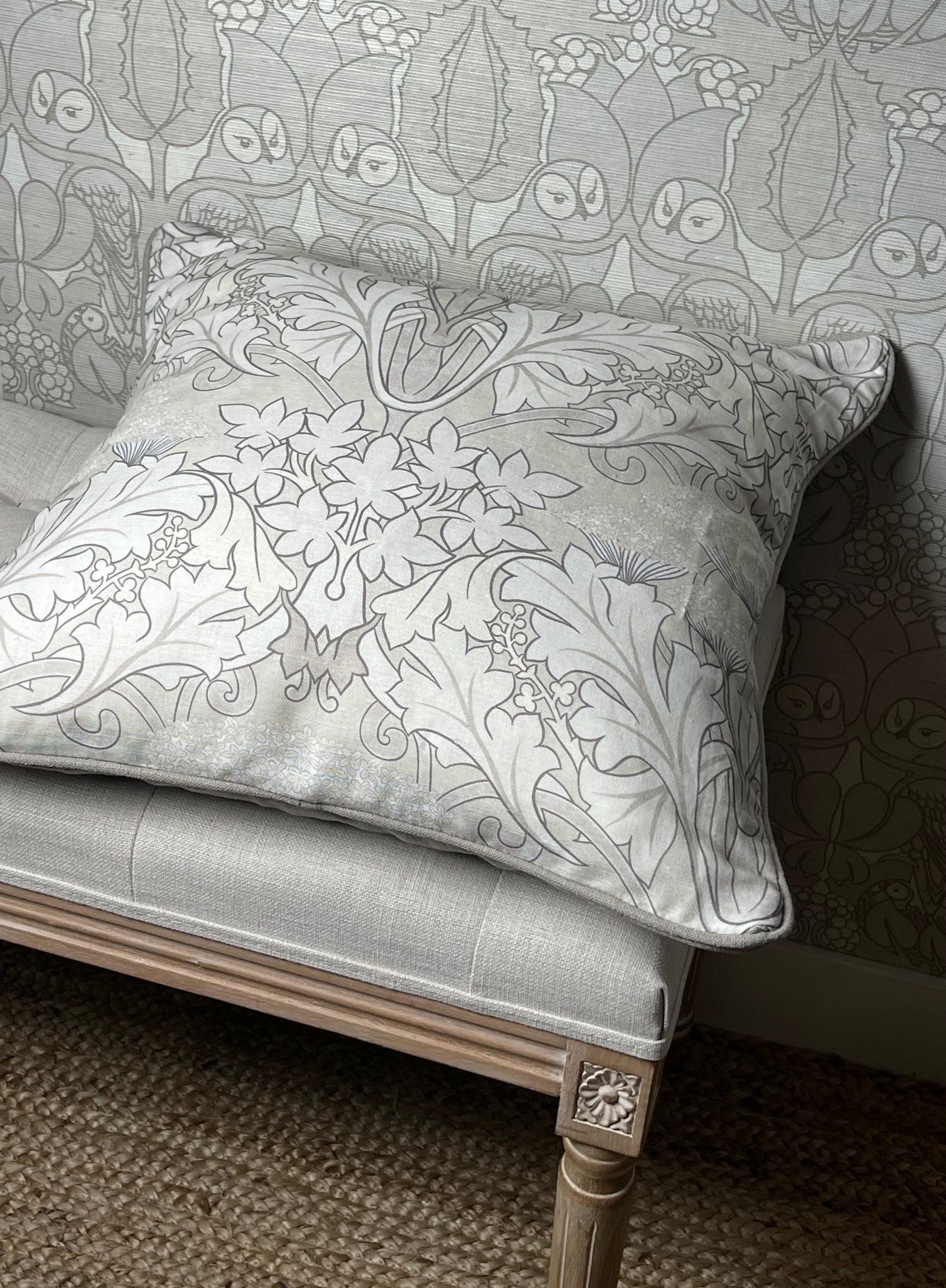 Donegal Cushion - Chalk & Ecru