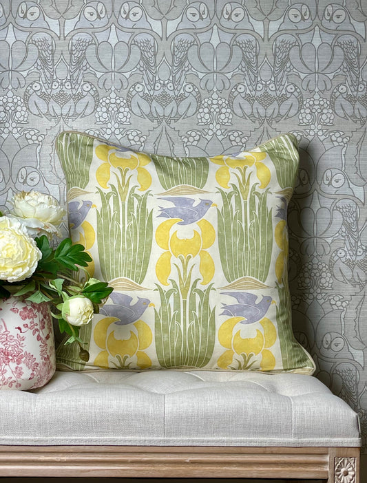 The Merle Cushion - Yellow & Blue