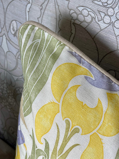 The Merle Cushion - Yellow & Blue