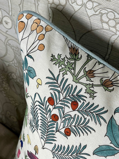 Apothecary's Garden Cushion - Chalk White