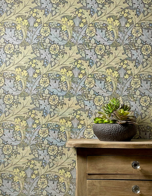 Tudor Rose Grasscloth