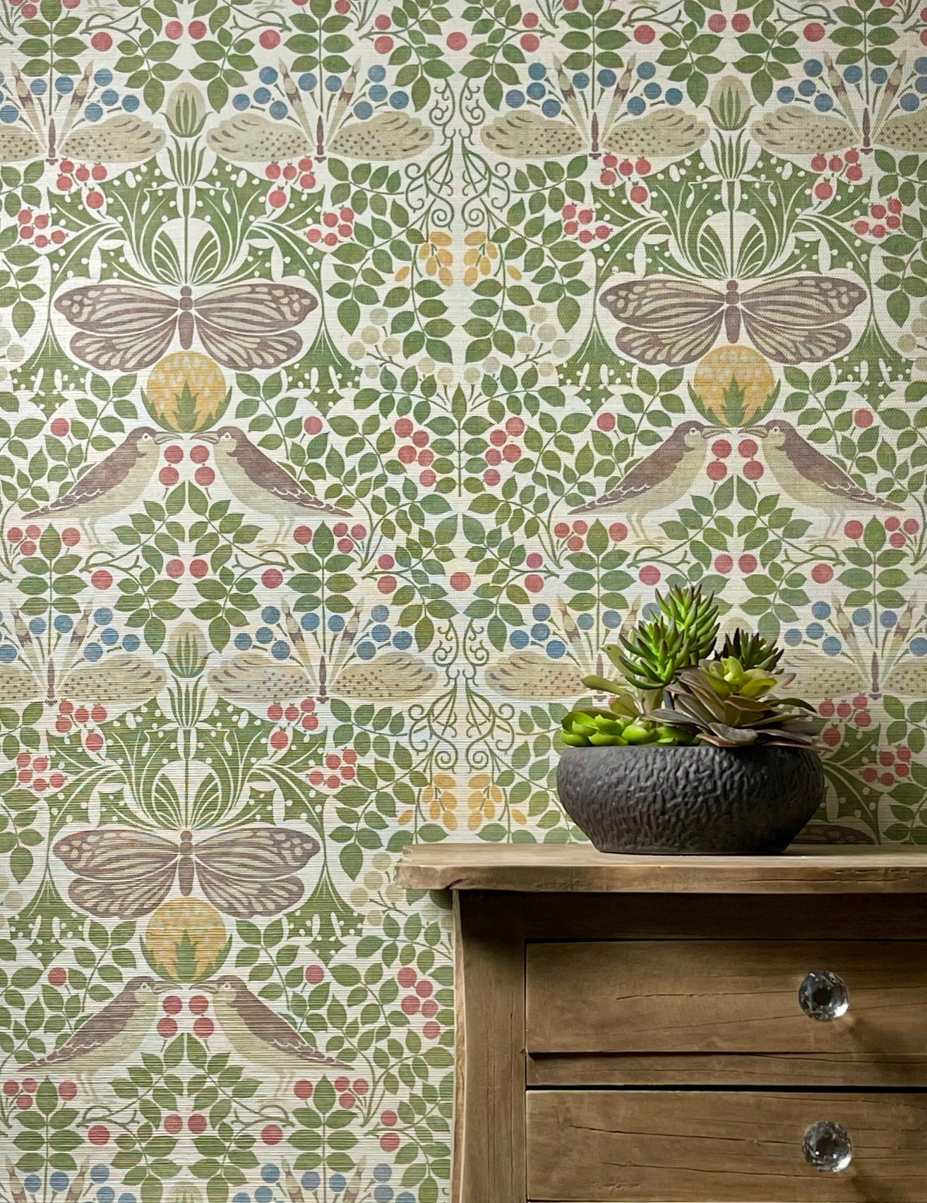 Natural Butterfly Grasscloth