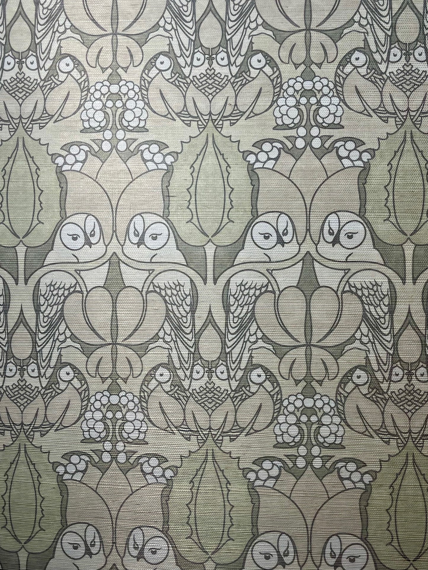 Natural Owl Grasscloth