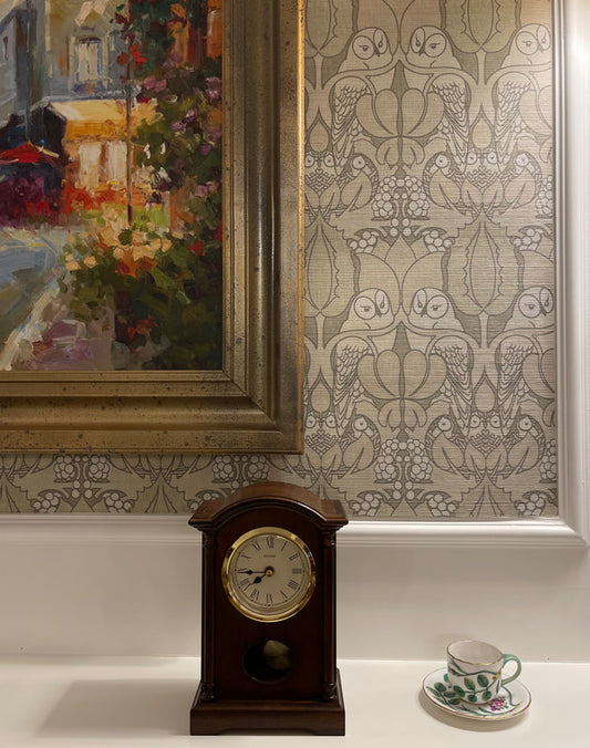 Natural Owl Grasscloth