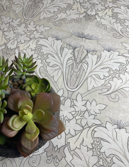 Donegal Fabric - Chalk & Ecru