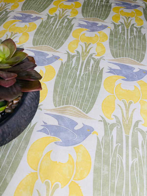 The Merle Fabric - Yellow & Blue