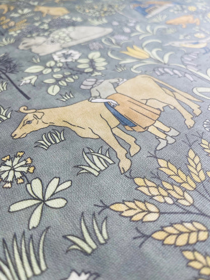 The House That Jack Built Fabric - Dusk