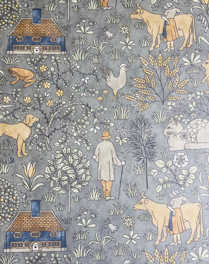 The House That Jack Built Fabric - Dusk