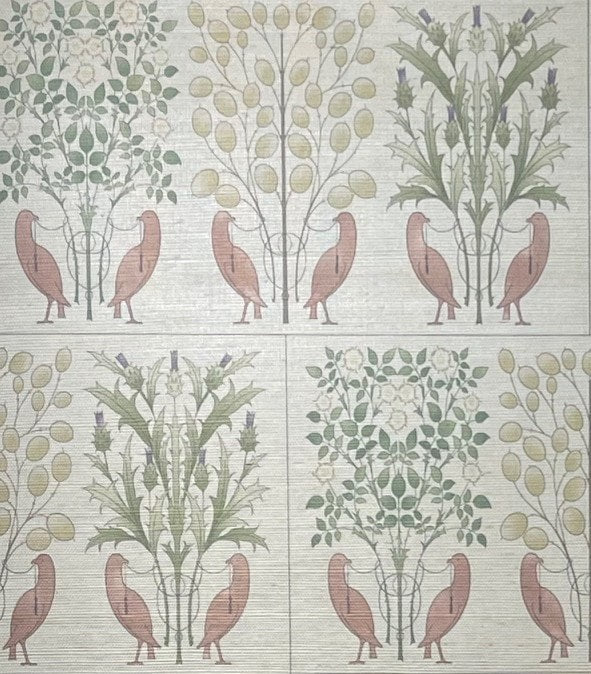 The Love Birds Grasscloth
