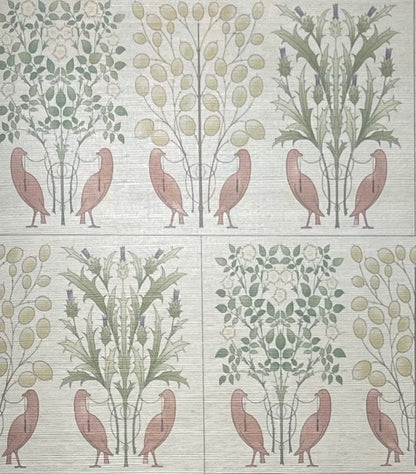 The Love Birds Grasscloth