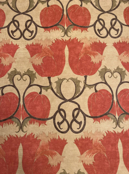 Poppies Grasscloth