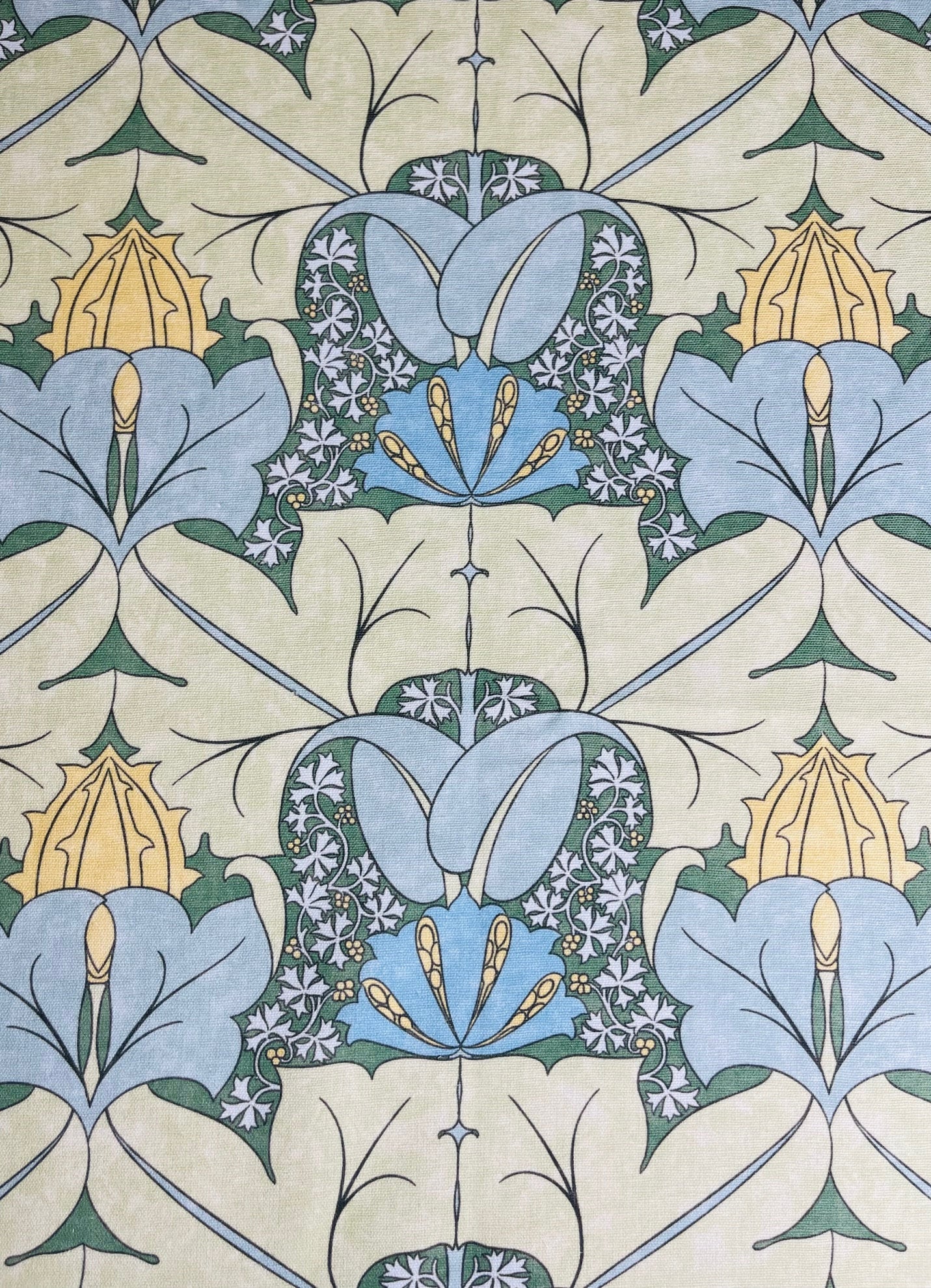 The Wykehamist Fabric - Lemon & Thyme