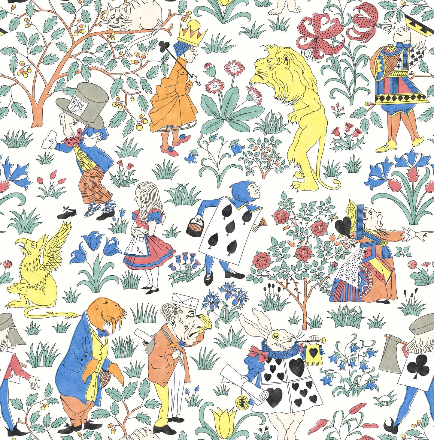 Alice in Wonderland Fabric - Original