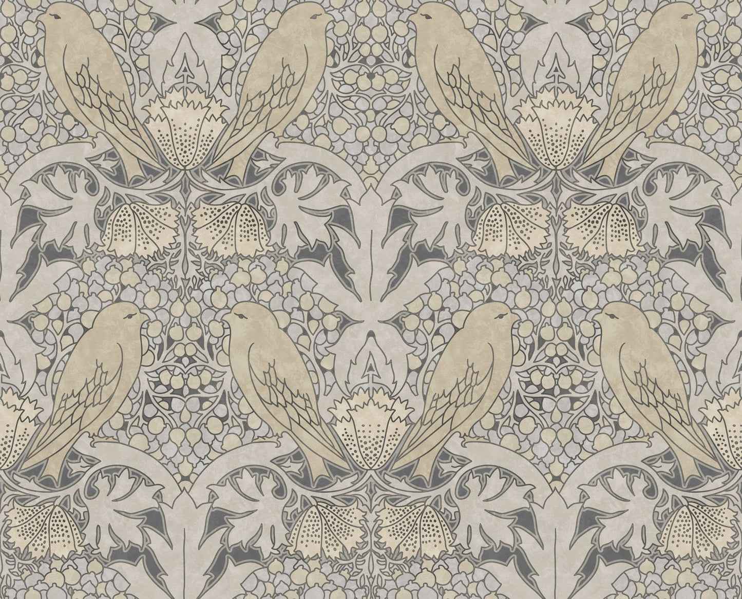 Bird & Berry Wallpaper