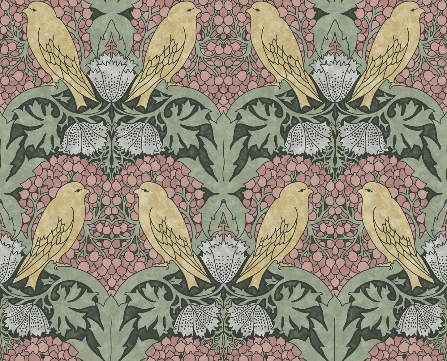 Bird & Berry Wallpaper