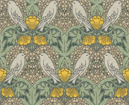 Bird & Berry Wallpaper