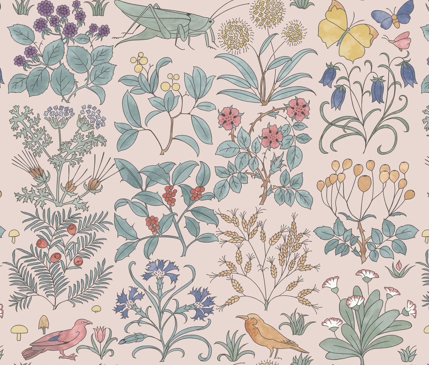 Apothecary's Garden Wallpaper