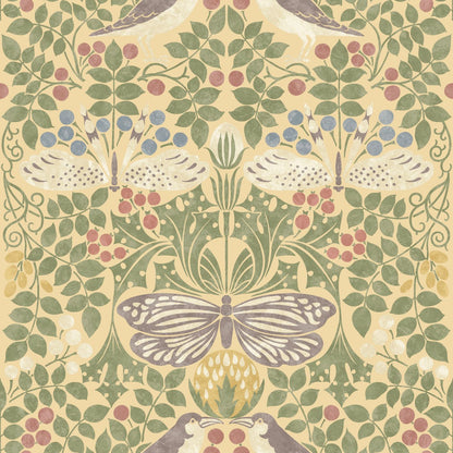 Bird & Butterfly Wallpaper