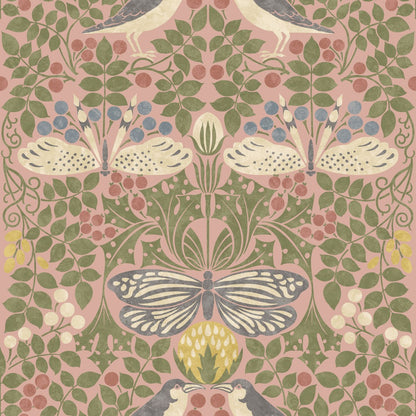 Bird & Butterfly Wallpaper