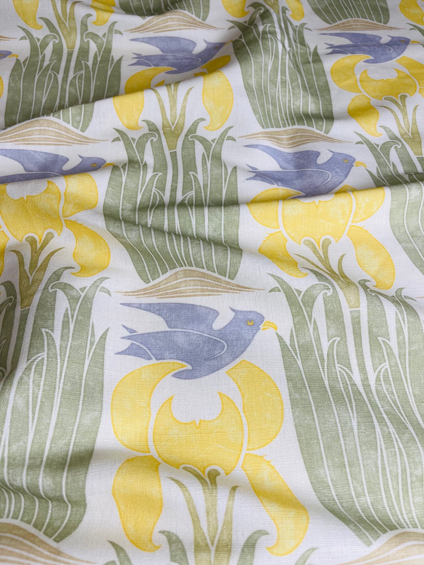 The Merle Fabric - Yellow & Blue