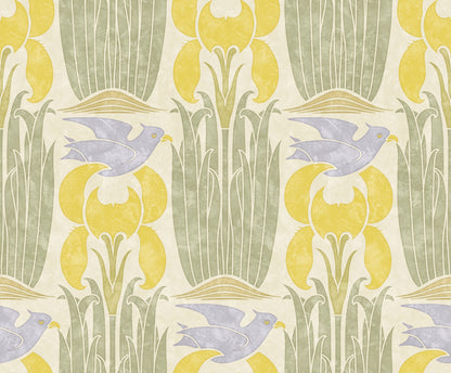 The Merle Fabric - Yellow & Blue