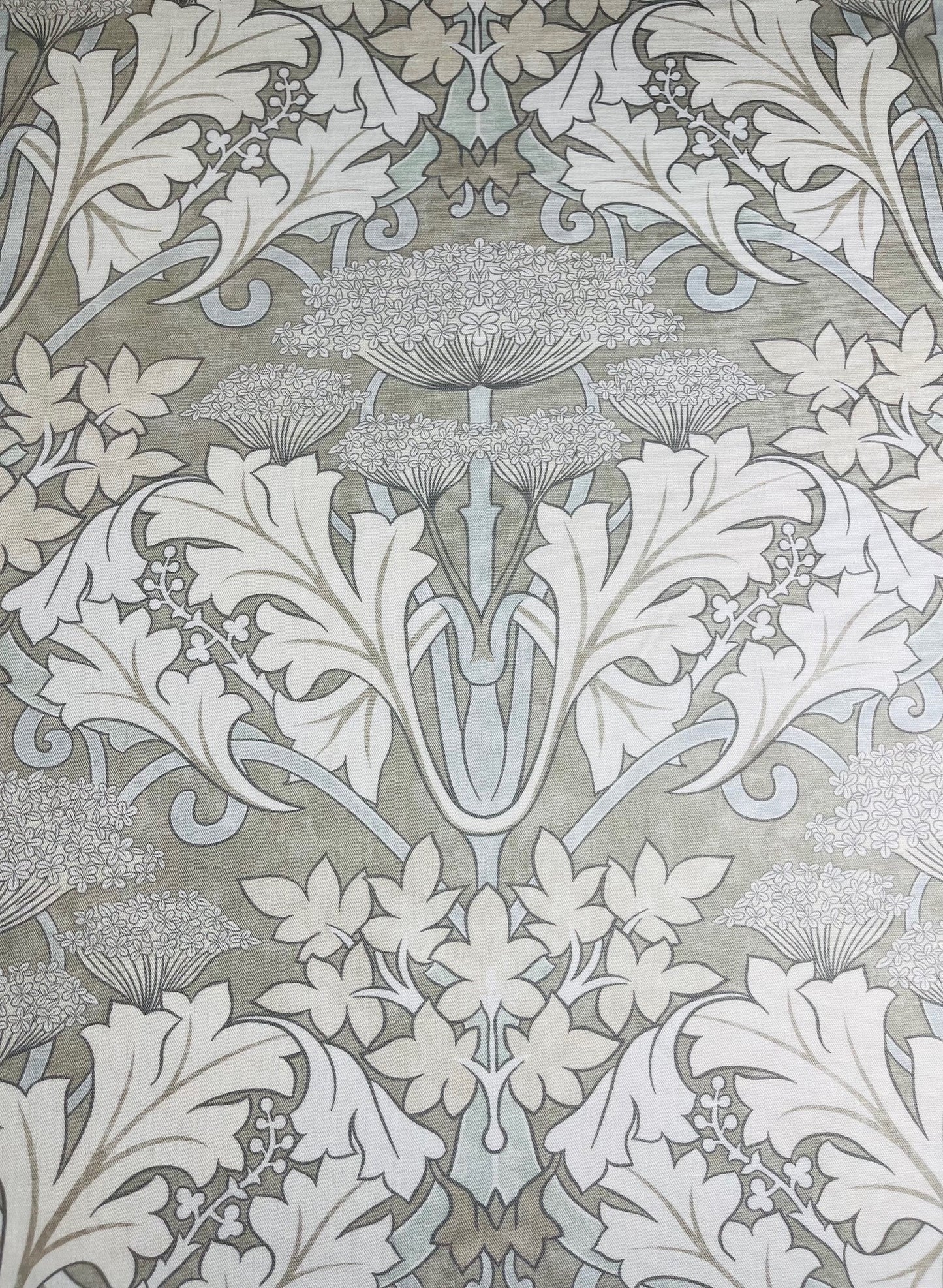 Donegal Fabric - Vellum on Taupe