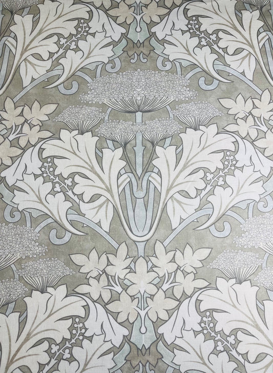 Donegal Fabric - Vellum on Taupe